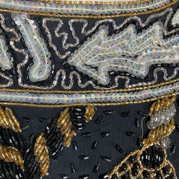 Vintage Retro Silk Embellished Jacket - Picture 6 of 8